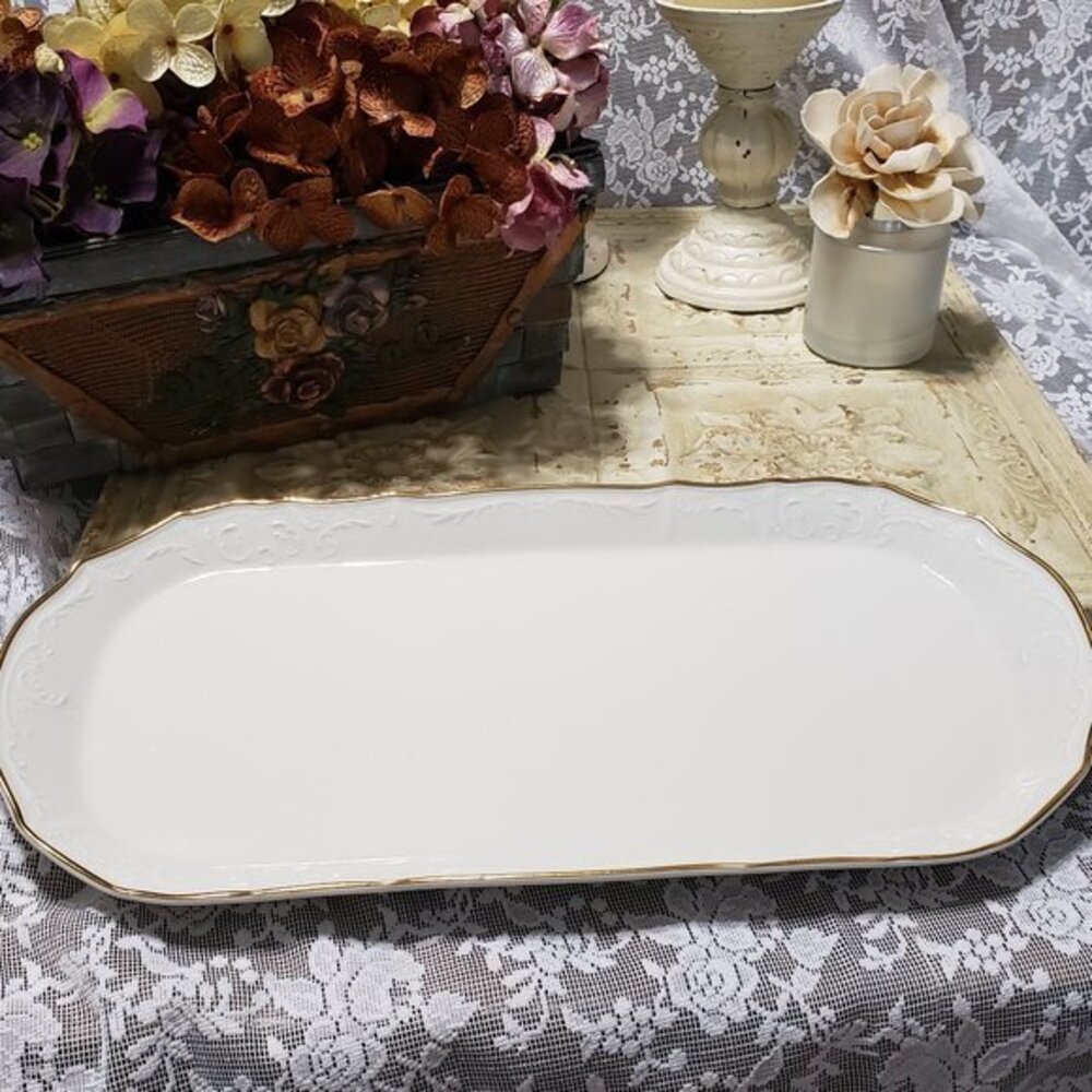 Formalities Fine Bohemian Porcelain Bernadotte Ivory Tray
